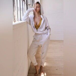 Free People Movement Training Day Jumpsuit Hoodie Grey Size Small loungewear